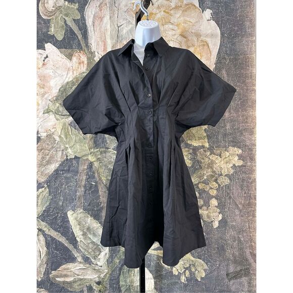 New Anthropologie The Tobie Mini Shirt Dress by Exquise sz M - Picture 3 of 6